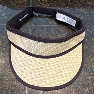 Lululemon natural and black woven Visor